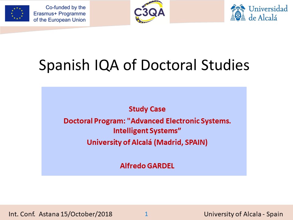 Spanish IQA of Doctoral Studies 20181015